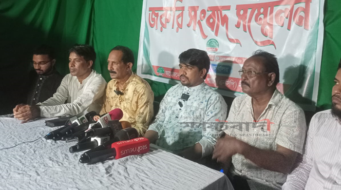 নীলফামারীর উত্তরা ইপিজেডে আইনশৃঙ্খলা যৌবাহিনীর গুলিতে শ্রমিক নিহতের প্রতিবাদে এনসিপির সংবাদ সম্মেলন