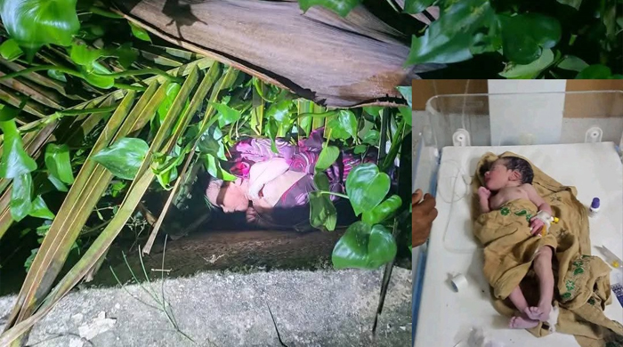 খাগড়াছড়ি শান্তি নগরে ঝোপ থেকে নবজাতক উদ্ধার, চিকিৎসার দায়িত্ব নিলেন জোন কমান্ডার