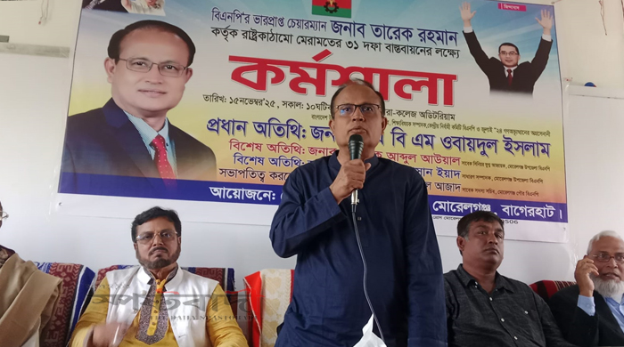 মোরেলগঞ্জে বিএনপির ‘রাষ্ট্রকাঠামো মেরামতের ৩১ দফা’ বাস্তবায়নে কর্মশালা অনুষ্ঠিত